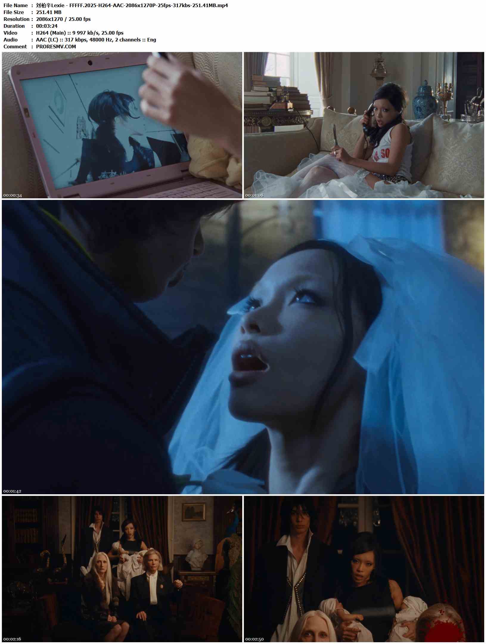 刘柏辛Lexie - FFFFF.2025-H264-AAC-2086x1270P-25fps-317kbs-251.41MB官方MV_高清MV
